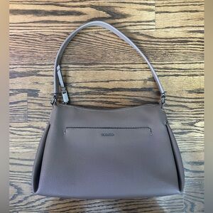 Calvin Klein - Tan Pebble Leather Shoulder Bag